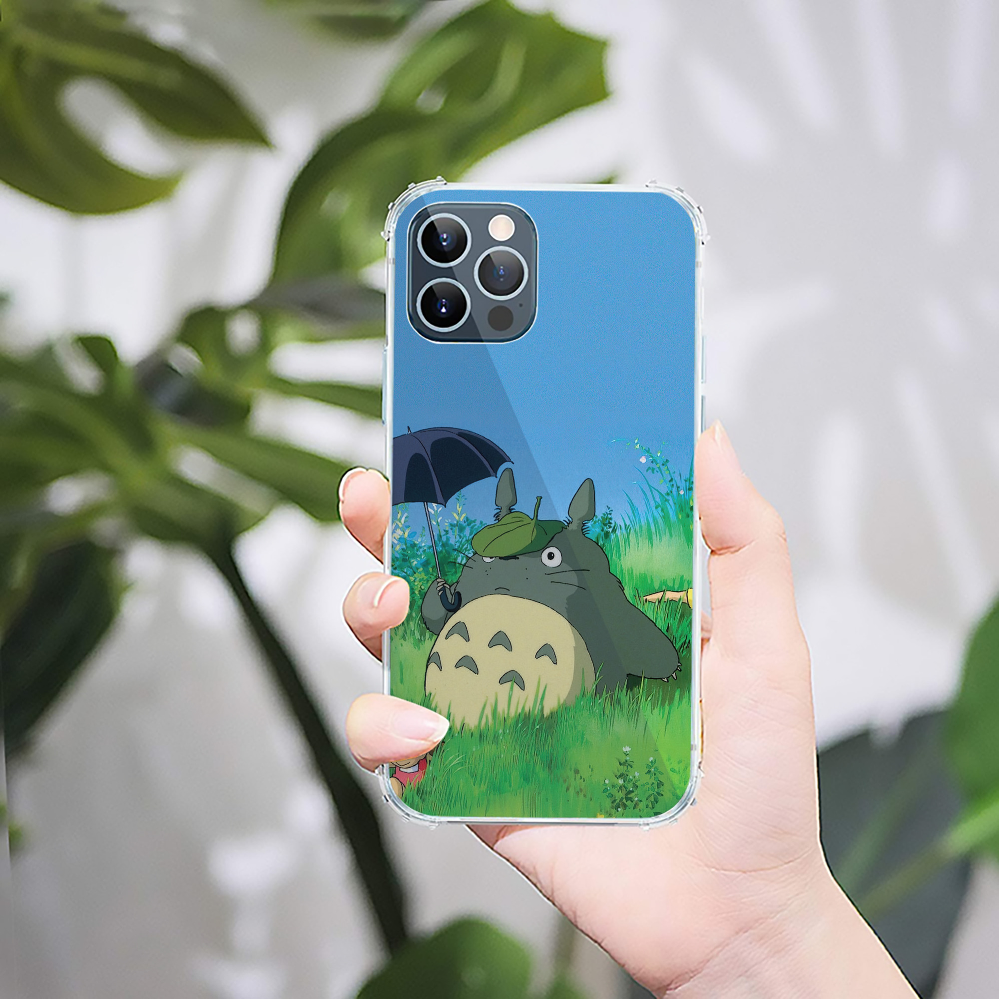 （画像用） となりのトトロ 草壁メイ 草壁サツキ My Neighbor Totoro Satsuki Kusakabe Mei Kusakabe 【iPhone 12シリーズ対応】透明スマホケース（クリアソフトケース）
